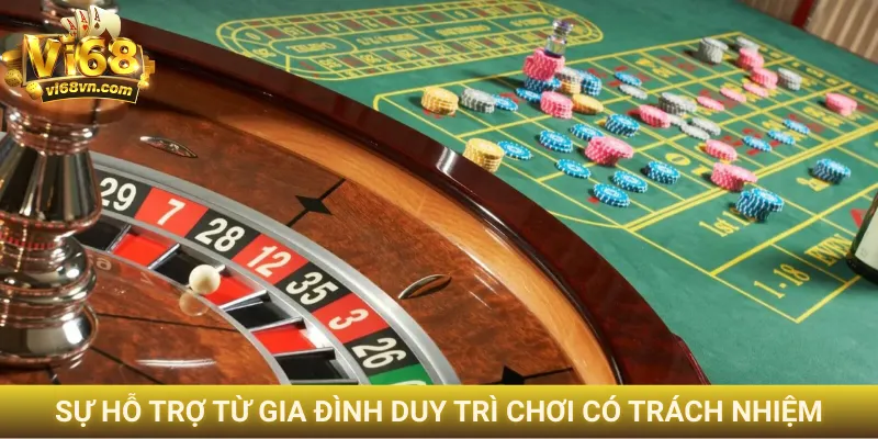 Sự hỗ trợ từ gia đình duy trì chơi có trách nhiệm