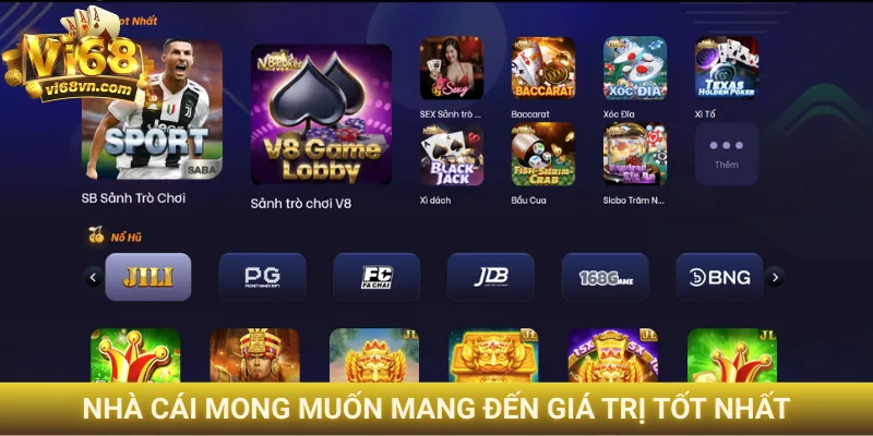 Giới thiệu Vi68 4 Nhà cái mong muốn mang đến giá trị tốt nhất