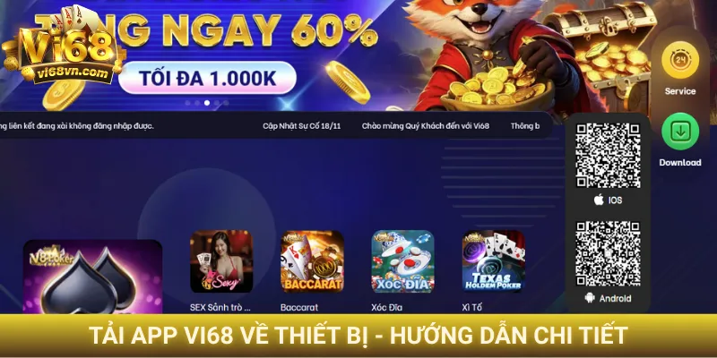 Tải app Vi68 về thiết bị - Hướng dẫn chi tiết