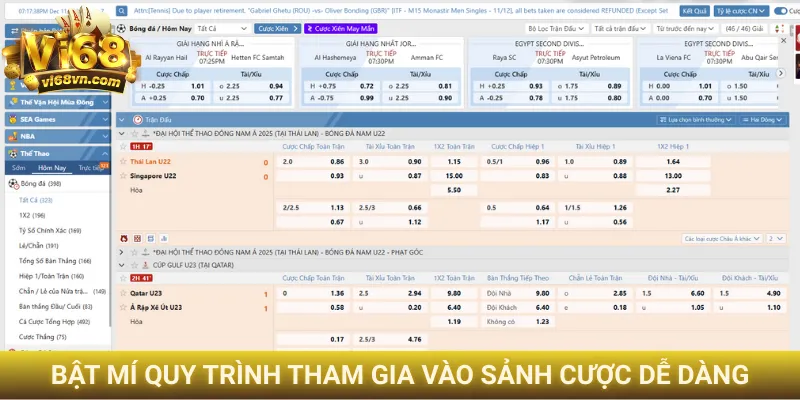 Bật mí quy trình tham gia vào sảnh cược dễ dàng